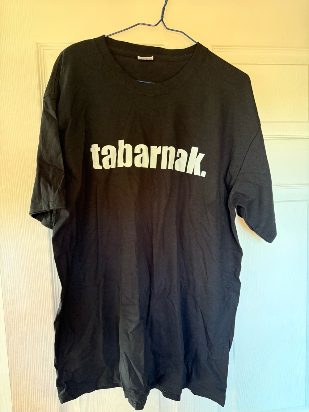 Black "tabarnak." Graphic Short Sleeve Tee